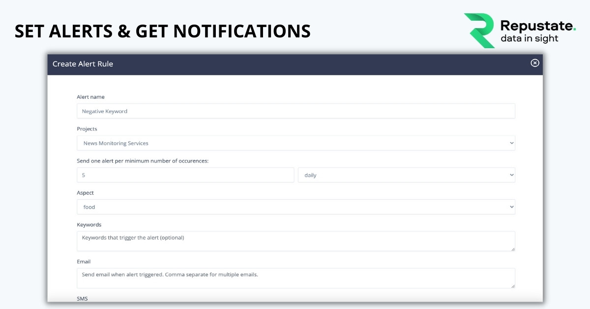 Set alerts and get notifications in real-time