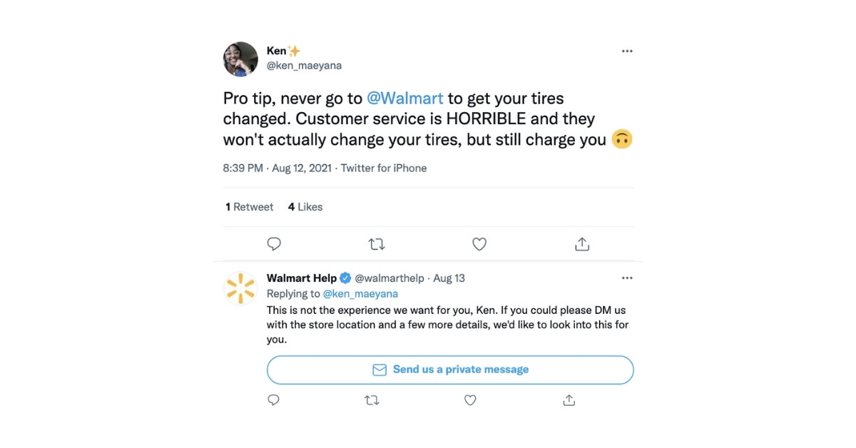 Walmart social listening